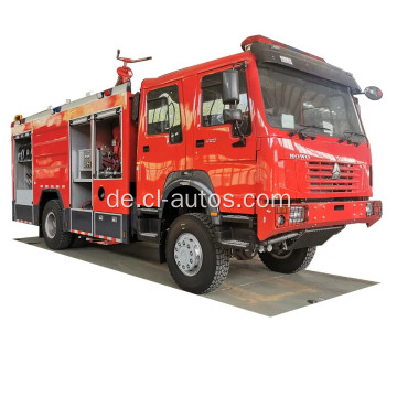 Sinotruk Howo 4x4 Schaum trockener Pulverfeuermotor